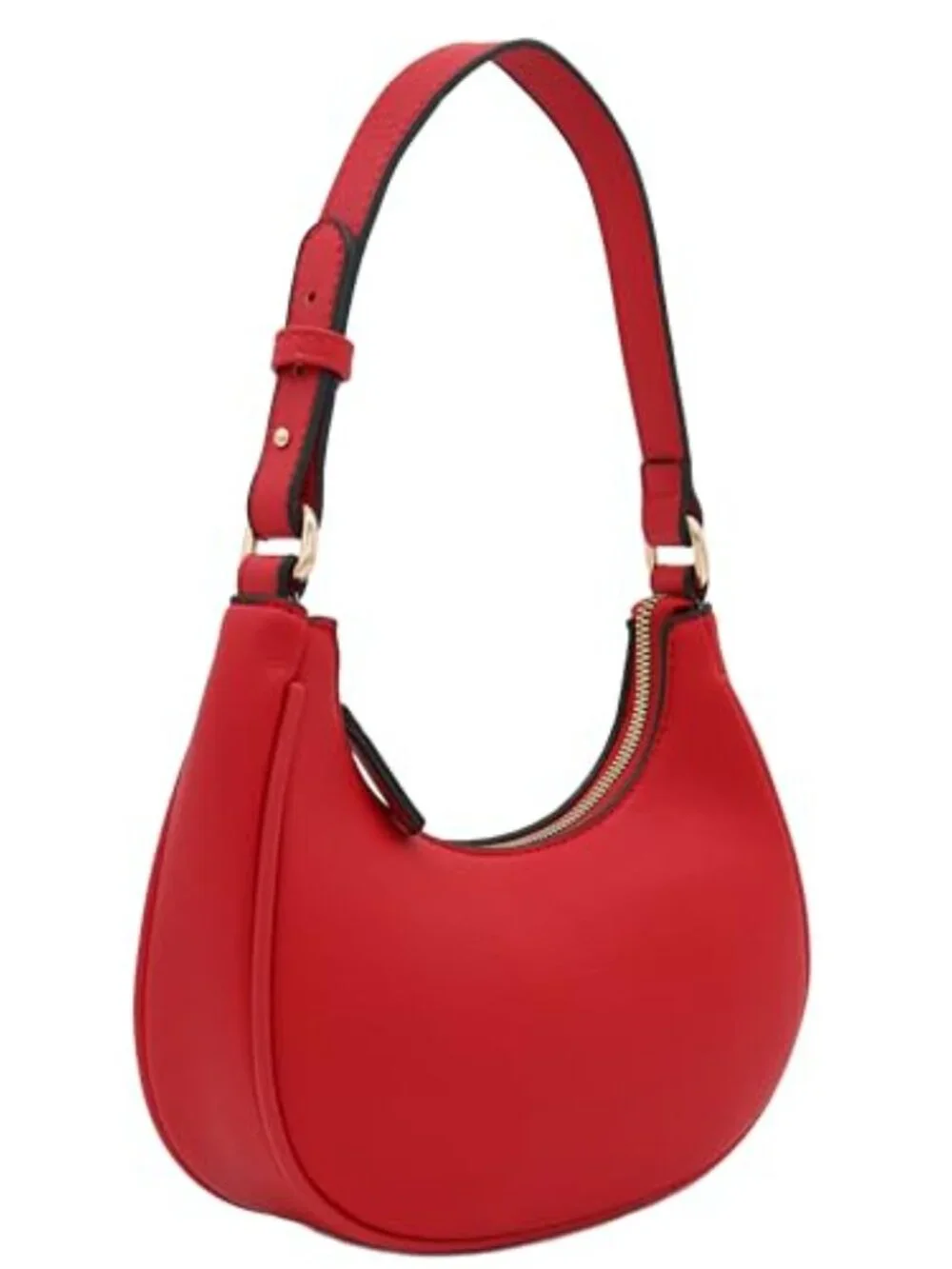 Small Crescent Shoulder Bag Underarm Purse - PU Leather